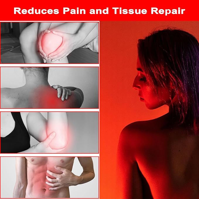 GREENIC Led Red Light Therapy Lamp, 660nm 850nm Small Portable USB Near Infrared Light Device at Home with Gooseneck and Clamp for Face, Body, Neck, Skin, Feet, Knee, Hands, Back, Shoulder, Legs