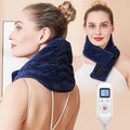 CAMECO Electric Neck Heating Pad for Pain Relief, 86℉-158℉ & 30S Heating Heated Neck Wrap Warmer for Soreness Stiffness, Super Soft Heated Scarf, Neck Heat Pad, Auto Shut-Off Timer, Gifts for Women