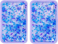 Hot and Cold Gel Bead Ice Pack (2-Pack) by FOMI Care | Lavender Scented | Reusable Cold Wrap, Cold Compress & Heating Pad | Freezable, Microwavable | Fabric Backing (7.5” x 4.5”)
