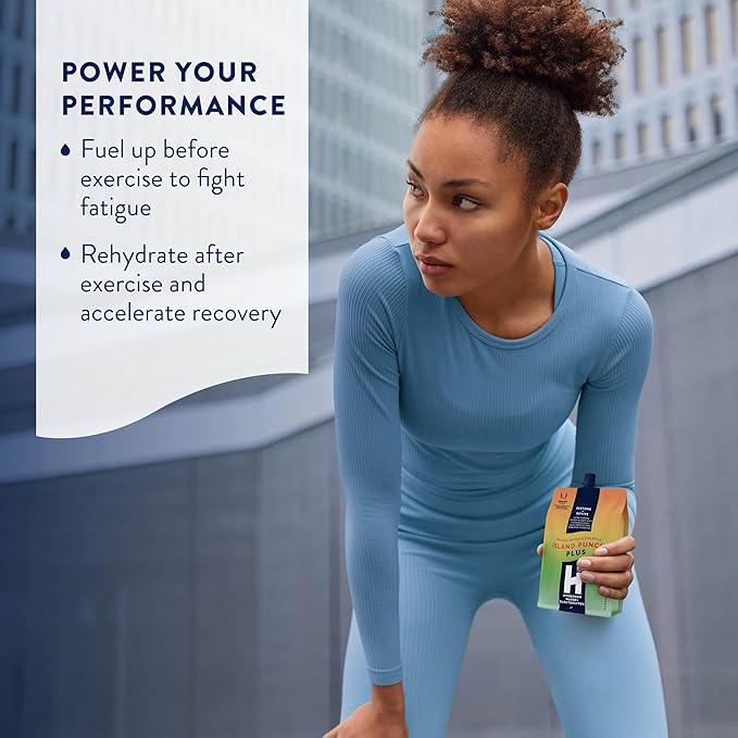 HTWO Plus Molecular Hydrogen Water with Electrolytes, Island Punch Flavor, Sugar Free Hydration Packets, 16.9oz 12 Pack, Energy Sports Drink, Performance & Recovery Support, Alternative to Hydrogenated Tablet - no Prep/Mess, 15 ppm