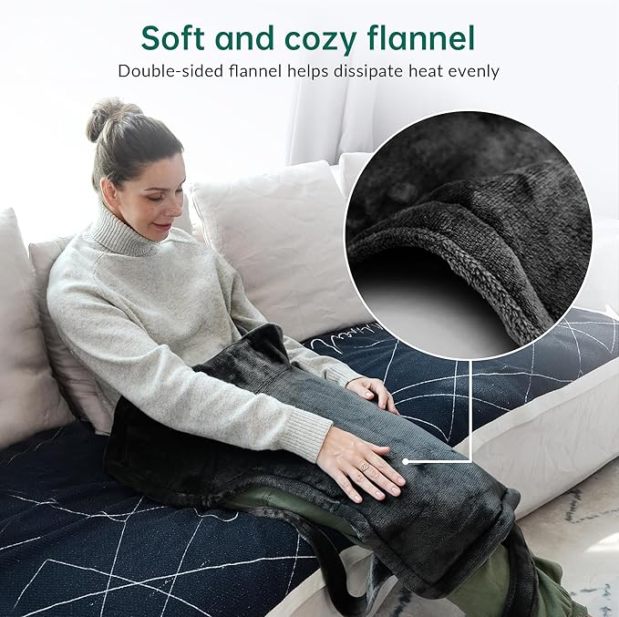 Heating Pad for Neck and Shoulders and Back, Heated Pad for Back Pain Relief, FSA Eligible Extra Large Heat Pad, Machine Washable Father Husband,Gifts for Dad Men Mom Women