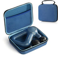 Massage Gun Hard Case Compatible with TheraGun Relief Handheld Percussion Massage Gun, Portable Travel Case Storage Carrying Bag with Mesh Pocket for Cables and Other Accessories Blue(Case Only)