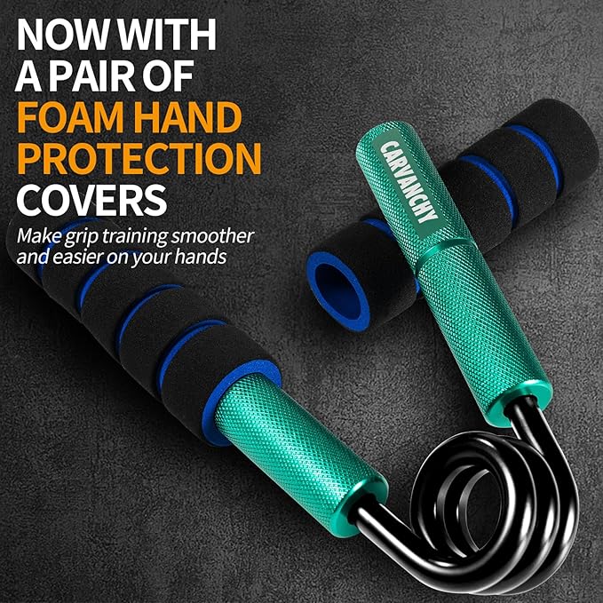 Grip Strength Trainer Set, 50-350LB, Wrist Forearm Strengthener, Metal No Slip, Hand Grip Gripper Strengthener for Strength Training and Exercise, Hand Workout Squeezer Grip Strength