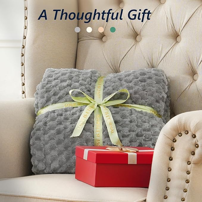 Mr. Sandman Weighted Blankets for Adults Queen Size 20lbs, Warm Sherpa Fleece Throw Blanket for Sleep and Calm, Soft Cozy Heavy Bed Blanket with Jacquard Flannel, 60 x 80 Inches, Grey