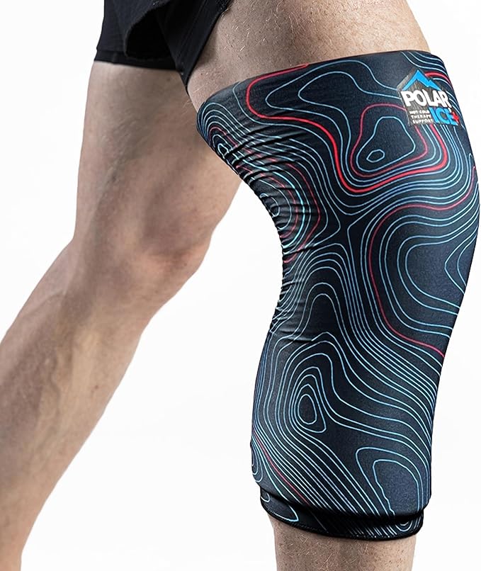 Brownmed Hot/Cold Sleeve - Stretchable Compression Sleeve for Mobility Support - Mild Compression Sleeve with Soft Gel Lining - Washable - Lightweight, Travel-Friendly - L/XL