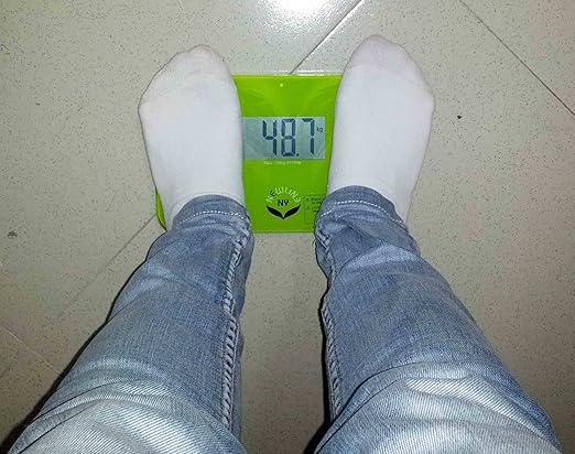 NewlineNY Auto Step On Super Mini Travel Bathroom Scale, 5.25" x 8.5" SBB0638SM: Green