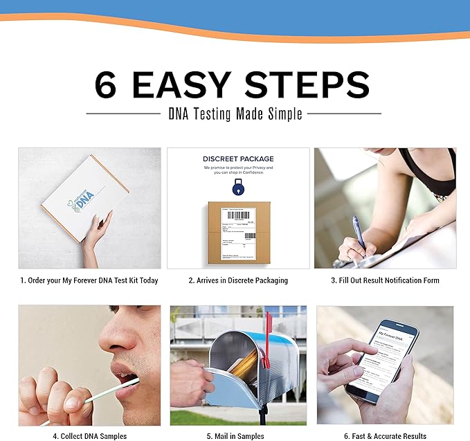 My Forever DNA® Home Paternity Test Kit | 24 Genetic DNA Markers Tested | Accurate, Private Results from Certified U.S. Laboratory | All Lab Fees & Return Shipping Included