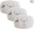 FIRST ALERT Plug-In Carbon Monoxide Detector, 3 Count (Pack of 1), CO600 , White, 6.75 x 6.9 x 9 inches