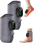 2in1 Ankle and Foot Massager with Heat and Vibration，Foot Renew. Cordless Ankle Massager for Blood Circulation and Pain Relief, Suitable for Neuropathy Gifts for Mom Dad Men Women（2Pcs）