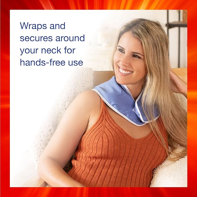 Thermi Paq Microwave Heating Pad for Neck and Shoulders Reusable Heated Neck Wrap for Neck Pain and Shoulder Pain