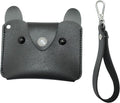 Birth Control Pill Case/Wallet PU Leather Medicine Holder Cat (Black)