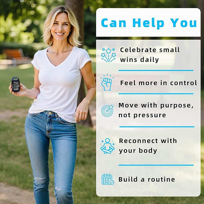 OZO Fitness Clip-on 3D Pedometer for Walking Steps Counter with Lanyard, Simple Exercise Tracker for Women and Seniors with Large Accurate Digital Display, Portable Minimalist Sports Monitor