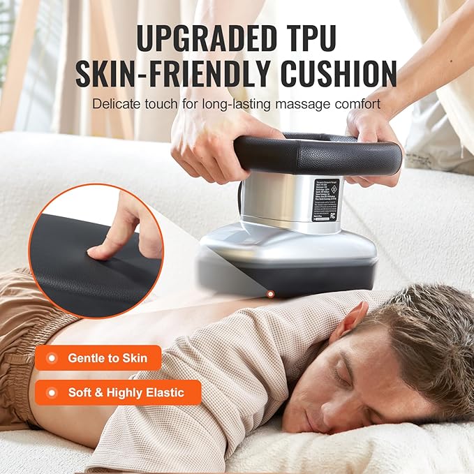 VEVOR Chiropractic Massager, 400-4600rpm Variable Speed Professional Vibrating Massager, Handheld Chiropractic Orbital Body Massager for Back, Neck, Shoulder Muscle Relief