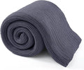 Guohaoi Knitted Weighted Blanket for Adults (Dark Grey 50"x75" 15lbs) No Beads Cooling Throw Blanket for Hot Sleepers, Home Decor Breathable Chunky Knit Heavy Blanket Use on Full Size Bed