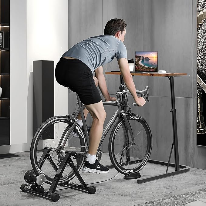 VTORY Adjustable Standing Desk for Walking Pad Treadmill, Desk for Bike/Cycling, Stand Table for Treadmill Walking Pad, Bike/Walking Pad/Treadmill Trainer Desk Stand, Attachment, Bar for Walking Pad