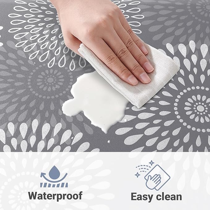 LuxStep Kitchen Mat Waterproof Kitchen Rugs for Floor Cushioned Anti-Fatigue Mat Non-Slip Standing Desk Mat Comfort Floor Mats for House Sink Office 17.3" x 60" Grey