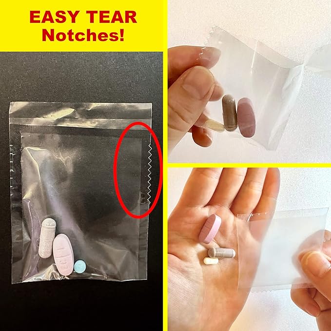 Mansung S Heat Seal Pill Bag pouche Pack Sealed for Medicine Funnel Tray Loading AM PM Organizer Electronic Dispenser kit Daily Sealing Filler Vacuum Vitamin omnicell sorter Paper (S 700 Bags/Blank)