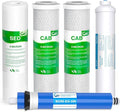 1-5 Stage ROES-100 100 GPD RO Water Filter Set Replacement Fit for APEC ROES-100 Reverse Osmosis System, Model FILTER-MAX-ES100 (3/8" Output)