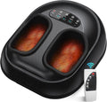 Shiatsu Foot Massager Machine with Heat : Deep Kneading Foot Massage with Vibration & Compression for Plantar Fasciitis & Neuropathy Pain Relief, Deep Tissue Foot Massager