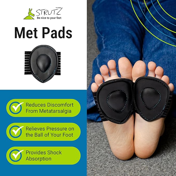 Strutz Sole Angel - The Original Patented Arch Support and Compression Technology - Plantar Fasciitis Support - Ease Discomfort and Improve Mobility - Metatarsal Foot Pads for Women and Men - 1 Pack