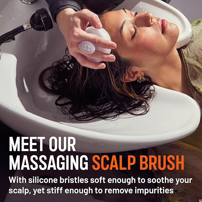 Hairstory Massaging Scalp Brush, Soothing Scalp Brush, Pair with New Wash Cleansing Cream, Promotes Deep Clean & Scalp Health