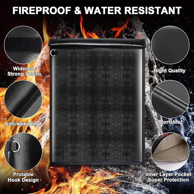 5 Pack Faraday Bags for Laptops & Tablet & Radio & Phones & Car Keys, Faraday Cage, Faraday Key Fob Protector, Waterproof & Fireproof RFID Bag, EMP Bags for Electronics
