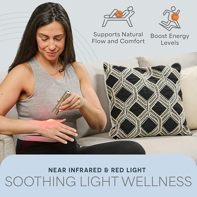 LifePro Infrared & Red Light Therapy for Body Joints & Muscles Wellness Support, Portable Red Light Therapy Device, Near Infrared Light Therapy for Body & Face - Use 3 wavelengths