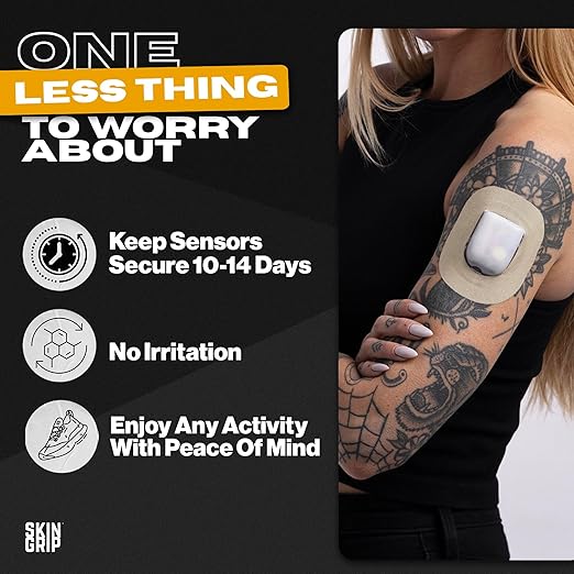 Skin Grip Insulet Omnipod 5 Adhesive Patches Waterproof & Sweatproof (Also Fits Omni pod Dash), Pre-Cut Medical Tape, Ultimate Insulin Pump Protection, Diabetic Sensor Covers, 20-Pack, Basics Pack