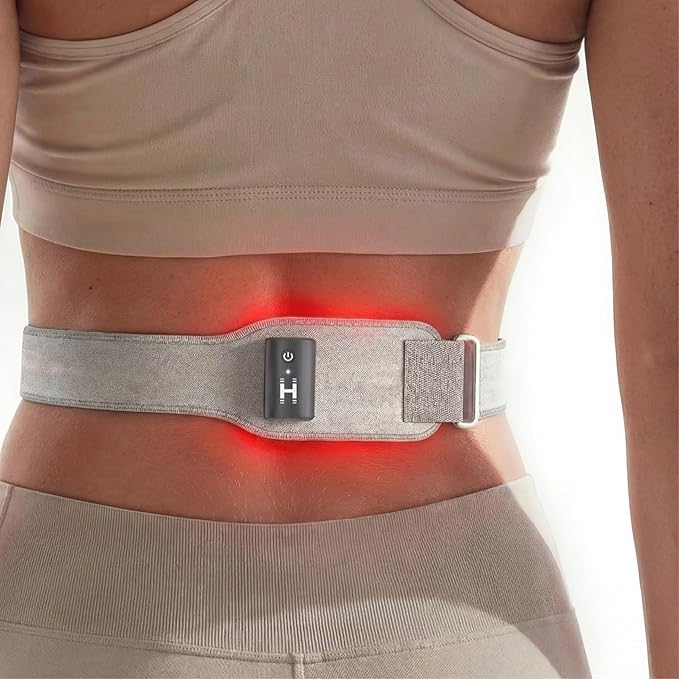 Homedics Wireless Infrared + Red Light Pain Therapy Wrap – Portable 850 nm Infrared & 660 nm Red Light LEDs, Adjustable Strap, Rechargeable Battery, Targeted Muscle & Joint Relief