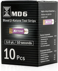 Box of 10 Ketone Test Strips to Use with Our MD6 Blood Monitoring System | Stay in Ketosis and Get The Best Results with Accurate Keto Counts While Following The Ketogenic Diet …