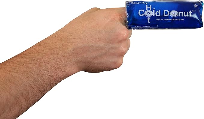 Relief Pak - 11-1530 Donut Cold and Hot Compression Sleeve, Finger