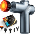 Massage Gun with Heat, Deep Tissue Back Massager for Pain Relief, Mini Muscle Percussion Massage Gun, Birthday Gifts for Men Women Da Home, Office & Travel, Blue