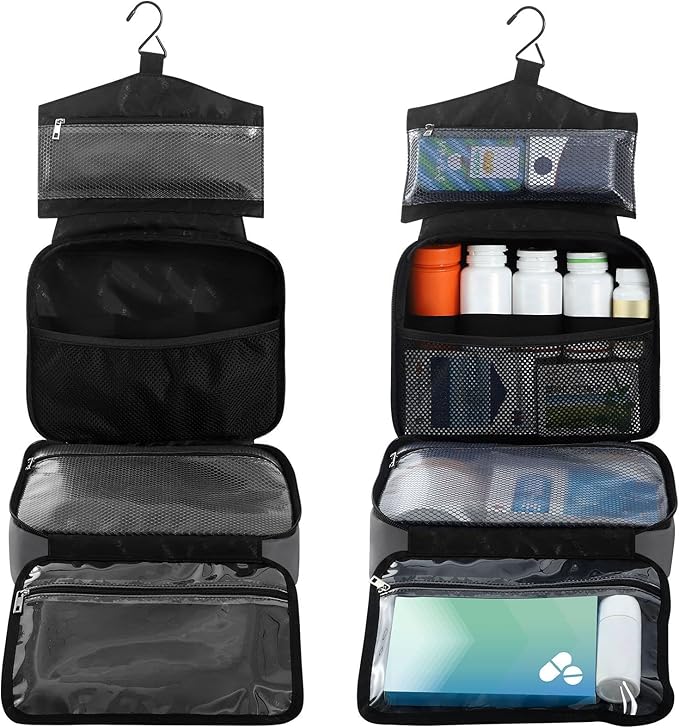 Naanle Pill Organizer Bag Travel Pill Bottle Medicine Organizer Home Storage Medication Bag for Vitamin Supplements, Pill with Cross Empty First Aid Bag for Camping Car, 1.0 Count