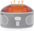 CUEHEAT Heated Waist Belt - Cordless Heating Pad for Lower Back Pain Relief,FSA Eligible HSA, Electrical Heating and Massage, Rechargeable Battery Powered (Gray, Waistline 29-57 inch)