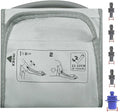 Medium Easy Wrap Blood Pressure Cuff for Thin and Small Arm,Compatible with Omron 8.7~12.6 Inches (22~32) CM Adult BP Replacement Cuff, Adult Cuff Only - 6 Connectors (Medium)