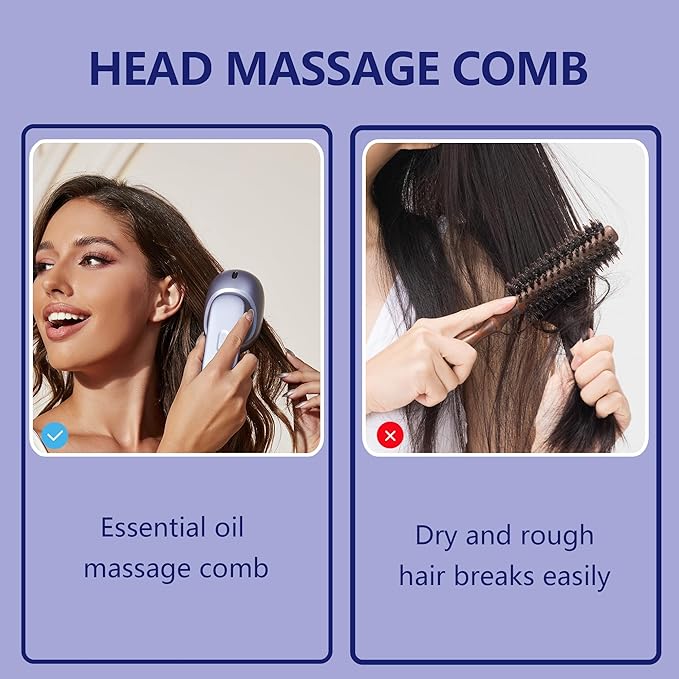 Electric Scalp Massage Brush with Spray Function, Portable Vibrating Scalp Massager Tool,Deep Brush Head Massager for Relaxing Muscles,Nourishes Hair