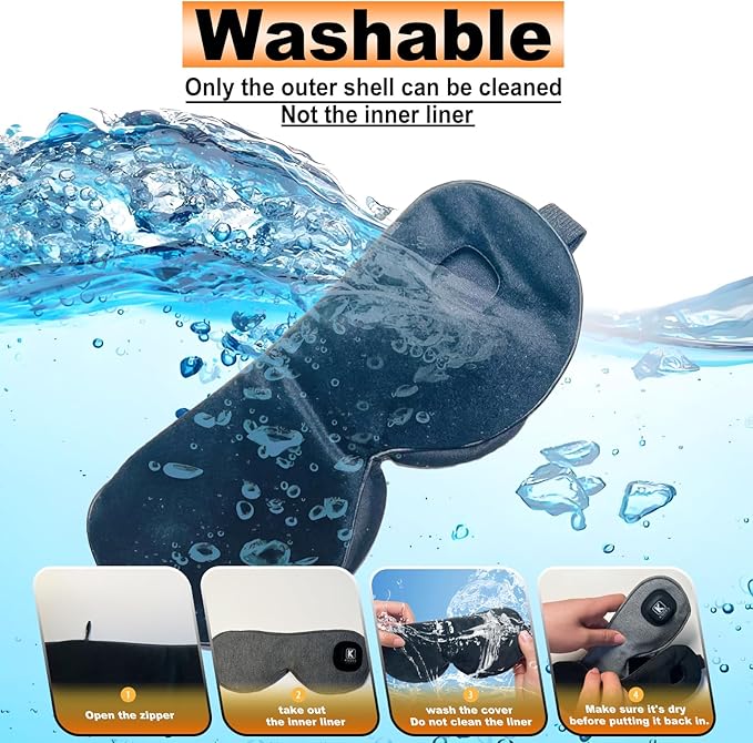 Cordless Heated Eye Mask for Dry Eyes, Electric USB Warm Eye Compress for Blepharitis & Styes,Rechargeable with Adjustable Strap,3-Level Temperature, 30Mins Auto-Off Sleep,Travel and Gifts