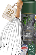 HELDSON® Premium Wire Head Massager Scalp Massage Tool - 32 Fingers Octopus Scratcher - Stress Relax Tickler - Hair Massagers Whisk - Headspa Equipment - Headscratcher Tickle Tools - Gift Men, Women