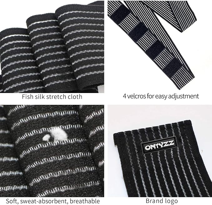 ONTYZZ Adjustable Calf Compression Bandage Support Knee Wraps Elastic Sports Knee Bands for Ankle Elbow Wrist Replacement