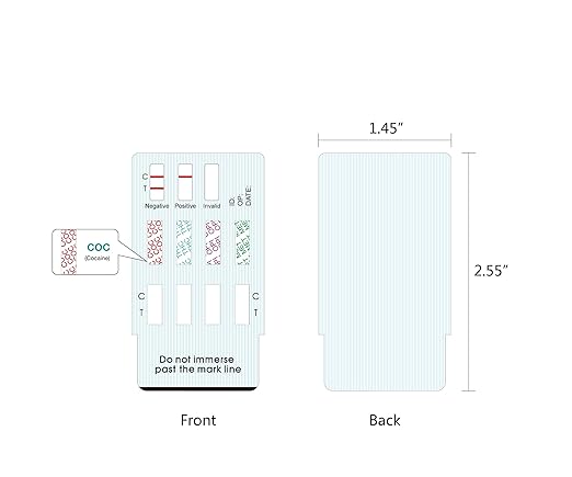 Easy@Home 10 Pack 4 Panel Instant Drug Test Kits - Testing Marijuana (THC), COC, OPI 2000,MET/mAMP - Urine Dip Drug Testing -#EDOAP-144