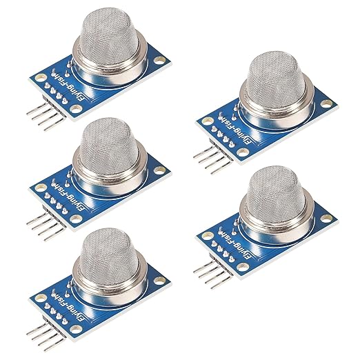 5pcs MQ135 MQ-135 Air Quality Sensor Hazardous Gas Detection Module for Arduino Raspberry Pi ESP8266 MQ135 5V DC (MQ-135)
