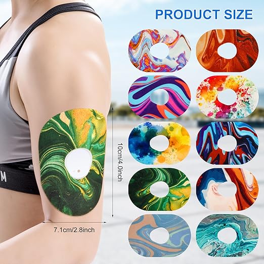 Dexcom G7 Overpatchs 10PCS Waterproof Adhesive Patch for CGM Sensors Hypoallergenic, Breathable & Extended Wear Secure Medical Grade Tape for Diabetes Glucose Monitor