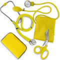 ASA TECHMED Nurse EMT Starter Pack Stethoscope, Blood Pressure Monitor and Trauma 7.5" EMT Shear Ideal Gift for Nurses, Medical Students, Firefighters, Police and Personal Use (Yellow)