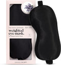 Kitsch Weighted Satin Sleep Mask - Weighted Eye Masks for Sleep and Travel - Lavender Ultra-Soft Sleeping Eye Mask for Women and Men - Light Blocking, Adjustable Strap, (4.1oz/116g)