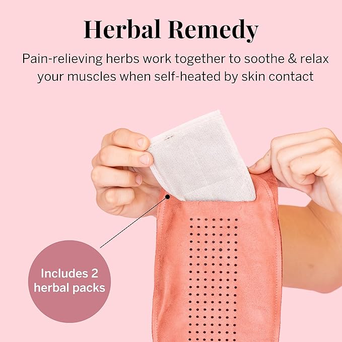 Pixie Period Heating Pad for Cramps - Thinnest Wearable Heating Pad for Feminine Care - Unnoticeable Under Clothes - Best Portable Pain Relief Heat Belt On The Market - Hours of Menstrual Pain Relief