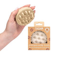 Scalp Massager Shampoo Brush for Hair Growth & Stress Relief | Soft Silicone Scalp Scrubber for Deep Cleansing & Exfoliation (Beige)