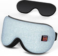 Heated Eye Mask with Cooling for Dry Eyes Migraines, Electric Heated Eye Mask for Sleeping Meditation Travel Gifts for Woman & Man