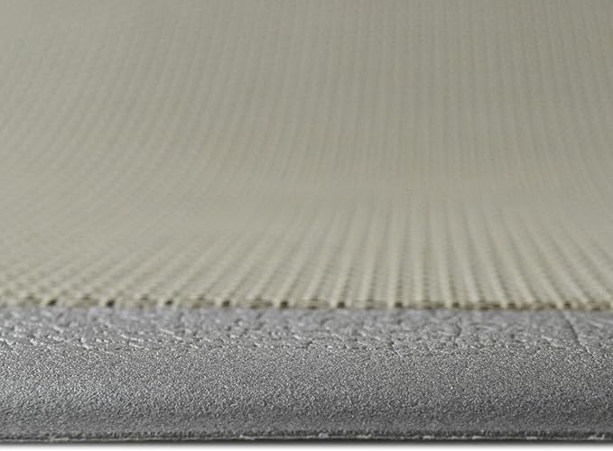 iCustomRug Ergonomic Anti Fatigue Kitchen Mat with Durable textalene Surface, for Comfort While Standing in Kitchen, Bathroom, Workstation Memory Foam Mat 39"×20"×0.50" (L×W×H) in Grey