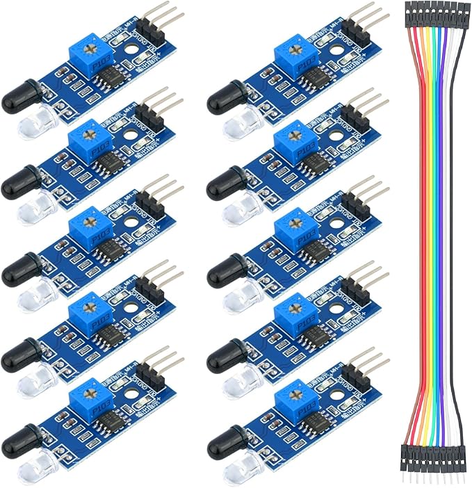10Pcs IR Sensor Infrared Sensing Sweep Proximity Sensor Module Compatible with for Arduino Smart Car Robot