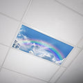 OCTO LIGHTS Fluorescent Light Covers Rainbow Cloud Sky Panel for Ceiling Lights, Light Covers for Ceiling Lights Classroom 2x4 (22.38"x46.5") Backlit Film Insert for Fluorescent Fixtures (Pack of 1)